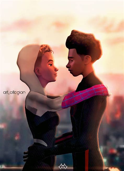 do miles and gwen kiss in across the spider verse